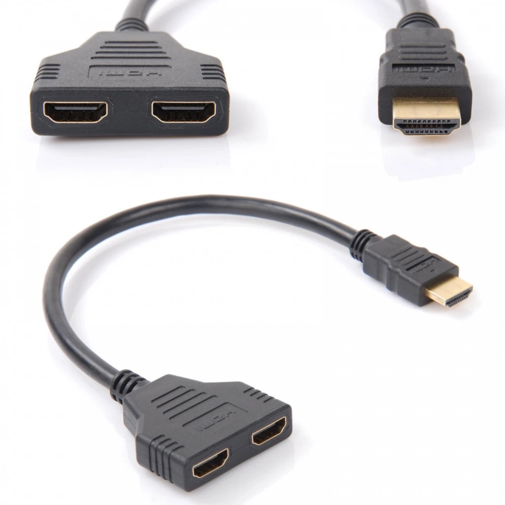Προσαρμογέας HDMI αρσενικό σε 2 εξόδους HDMI θηλυκό splitter satkit
