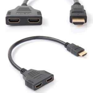 Προσαρμογέας HDMI αρσενικό σε 2 εξόδους HDMI θηλυκό splitter satkit