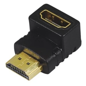 Αντάπτορας HDMI αρσενικό σε HDMI θηλυκό 90° για compact συνδέσεις