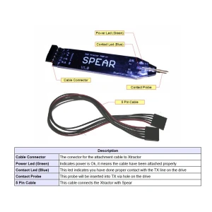 satkit Προσαρμογέας Spear για 360 Xtractor: Εξαγωγή keys Liteon χωρίς κόλληση