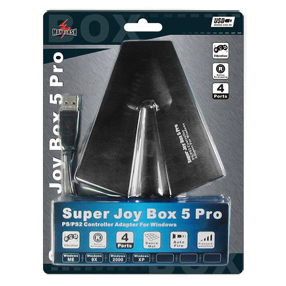 Adaptador Super Joybox 5 Pro PS2 σε PC με 4 pads για Windows