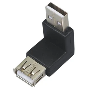 Προσαρμογέας USB αρσενικό σε USB θηλυκό 90° για compact και ασφαλείς συνδέσεις