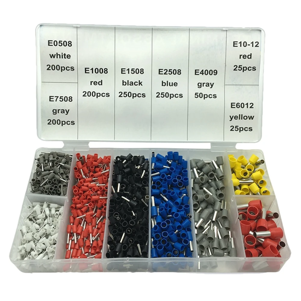 Πένσες πρεσαρίσματος με ακροδέκτες 0.25-10 mm² - Kit 1200 τεμ.