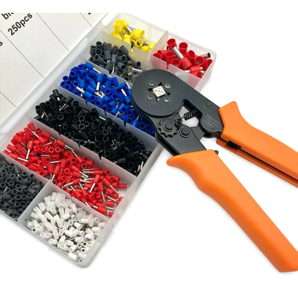 Πένσες πρεσαρίσματος με ακροδέκτες 0.25-10 mm² - Kit 1200 τεμ.