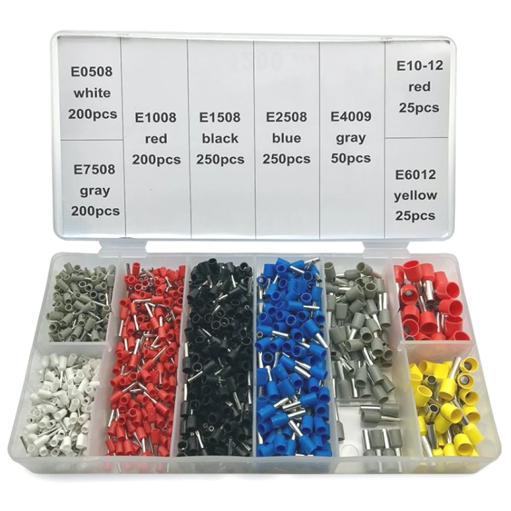 Πένσες πρεσαρίσματος με ακροδέκτες 0.25-10 mm² - Kit 1200 τεμ.