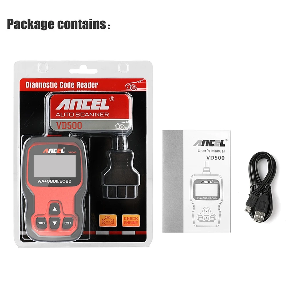 Ancel VD500 OBD2 για VW, Audi, Seat και Skoda - Διαγνωστικό