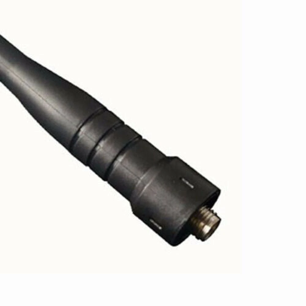 Detalle del conector SMA femenino de la antena telescópica para Walkie Talkie Baofeng