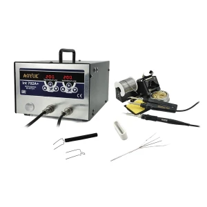 Aoyue Int 702a+ σταθμός κόλλησης με κολλητήρι και τσιμπίδα για επισκευή PCB