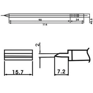 Aoyue LF-1401 μύτη κολλητηριού με αντίσταση για σταθμούς κόλλησης