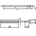 Aoyue LF-1404 μύτη κολλητηριού με αντίσταση για σταθμούς κόλλησης