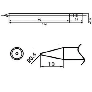 Aoyue LF-2B μύτη κολλητηριού με αντίσταση για σταθμούς κόλλησης