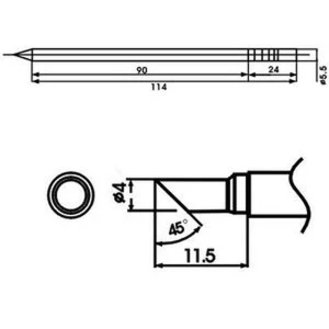 Aoyue LF-4C μύτη κολλητηριού με αντίσταση για σταθμούς κόλλησης