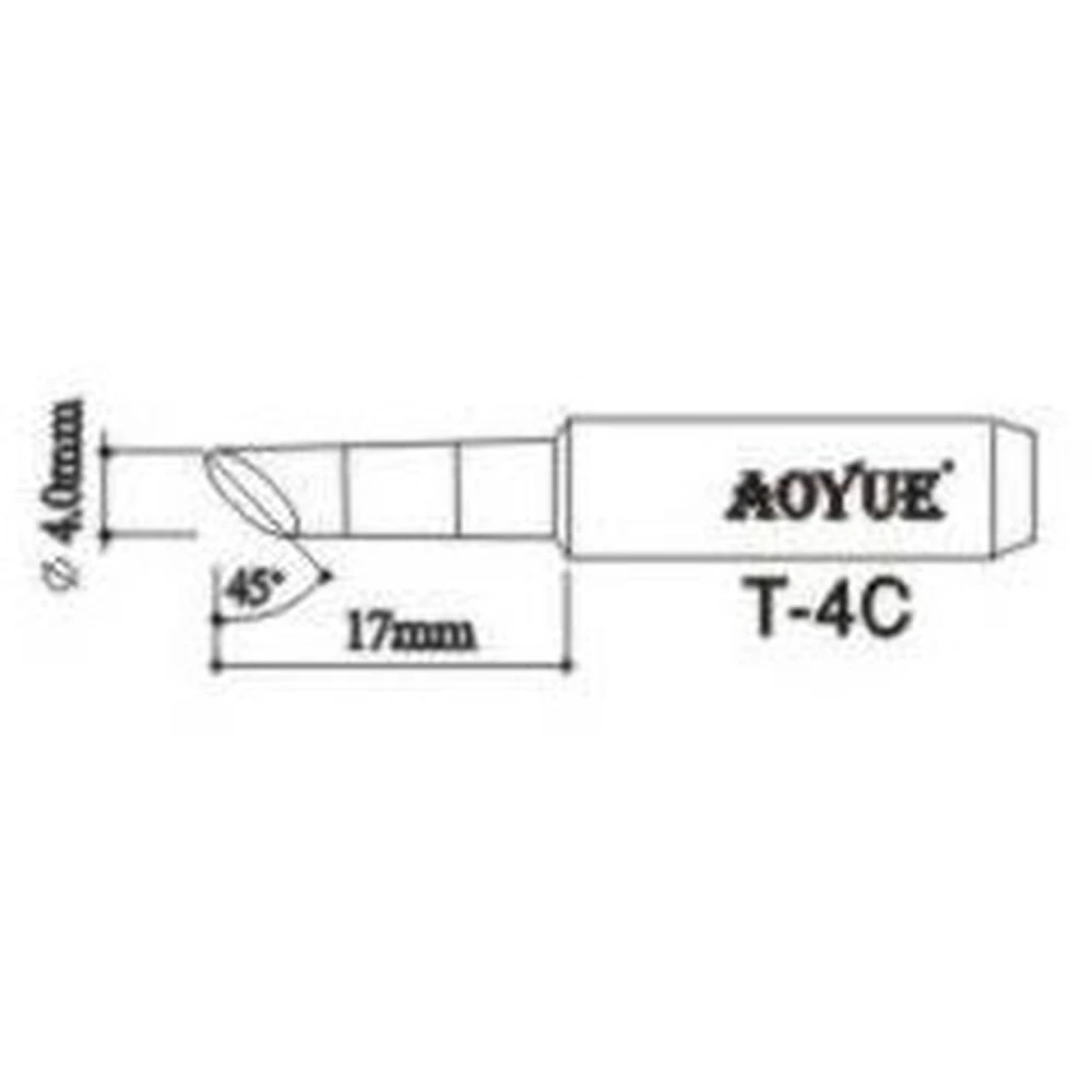 Γνήσια ανταλλακτική μύτη κολλητηριού Aoyue T4c για σταθμούς κόλλησης