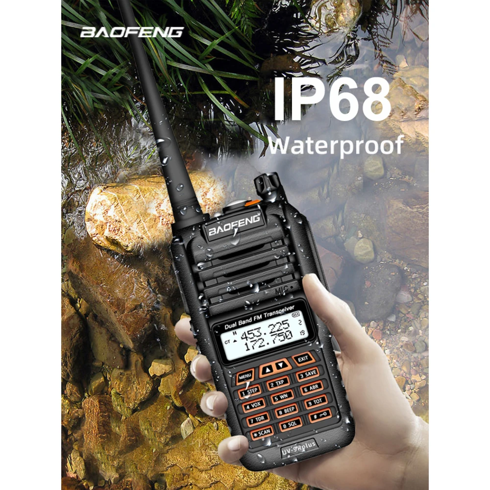 Baofeng UV9R Plus ασύρματο μεγάλης εμβέλειας με 160 κανάλια VHF/UHF