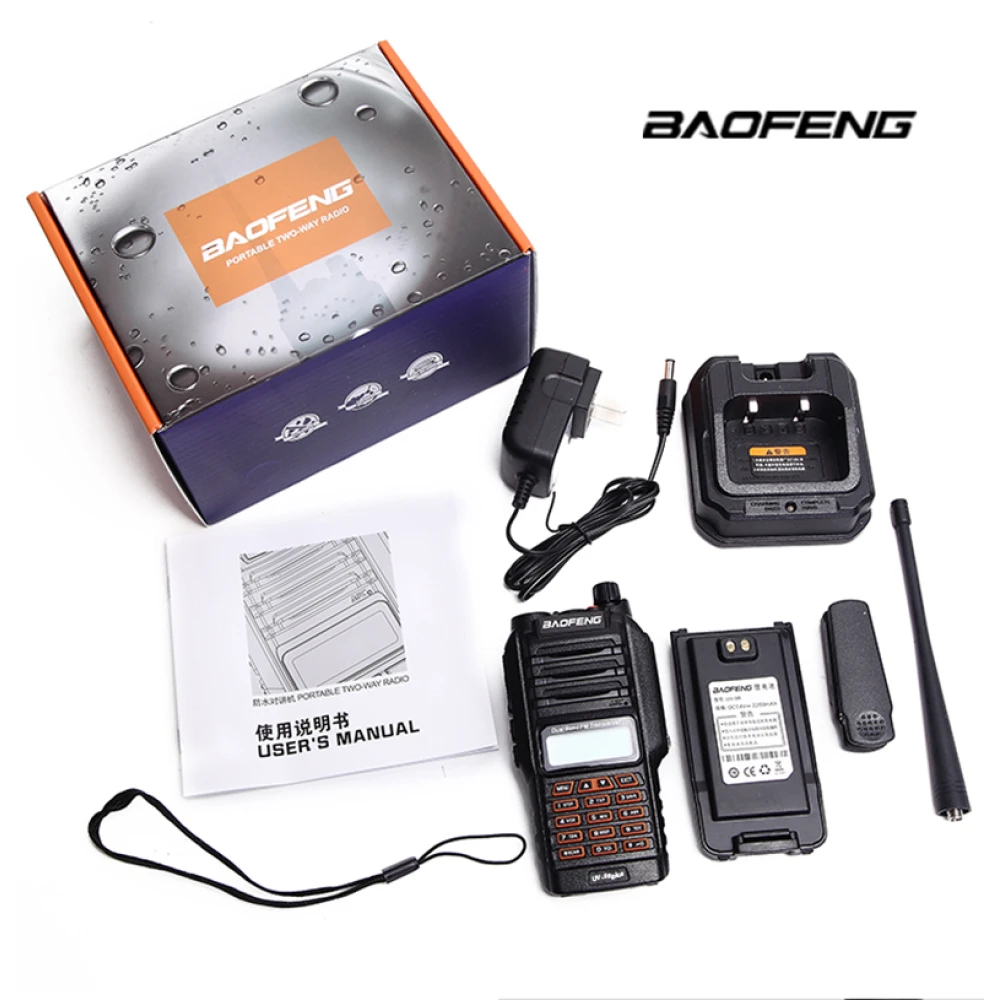 Baofeng UV9R Plus ασύρματο μεγάλης εμβέλειας με 160 κανάλια VHF/UHF