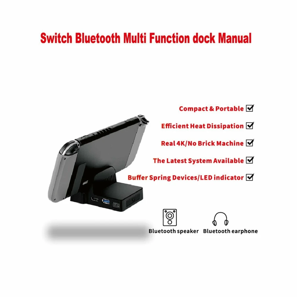 Φορητή βάση Dock για Nintendo Switch - Συμπαγές Mini Dock HDMI USB