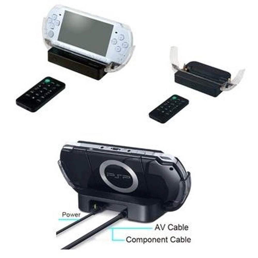 Βάση multimedia με τηλεχειριστήριο για PSP 2000/3000 συμβατή με TV