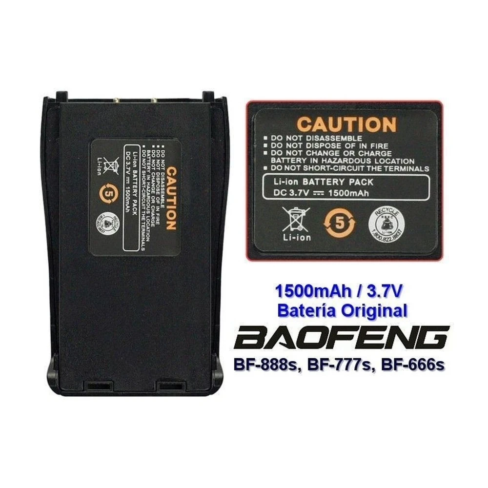 Συμβατή μπαταρία Baofeng BF-888S 1500mAh 3,7V για walkie talkie