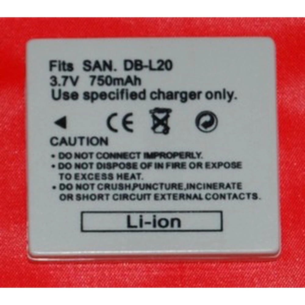 Συμβατή μπαταρία Sanyo DB-L20 για ψηφιακές κάμερες Sanyo Xacti