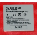 Συμβατή μπαταρία Sanyo DB-L20 για ψηφιακές κάμερες Sanyo Xacti