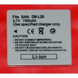 Συμβατή μπαταρία Sanyo DB-L20 για ψηφιακές κάμερες Sanyo Xacti
