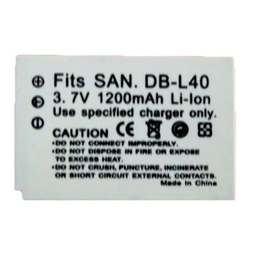 Συμβατή μπαταρία Sanyo DB-L40 για ψηφιακές κάμερες Sanyo Xacti