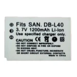 Συμβατή μπαταρία Sanyo DB-L40 για ψηφιακές κάμερες Sanyo Xacti