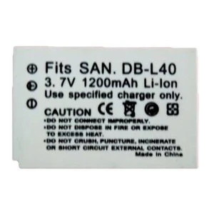 Συμβατή μπαταρία Sanyo DB-L40 για ψηφιακές κάμερες Sanyo Xacti