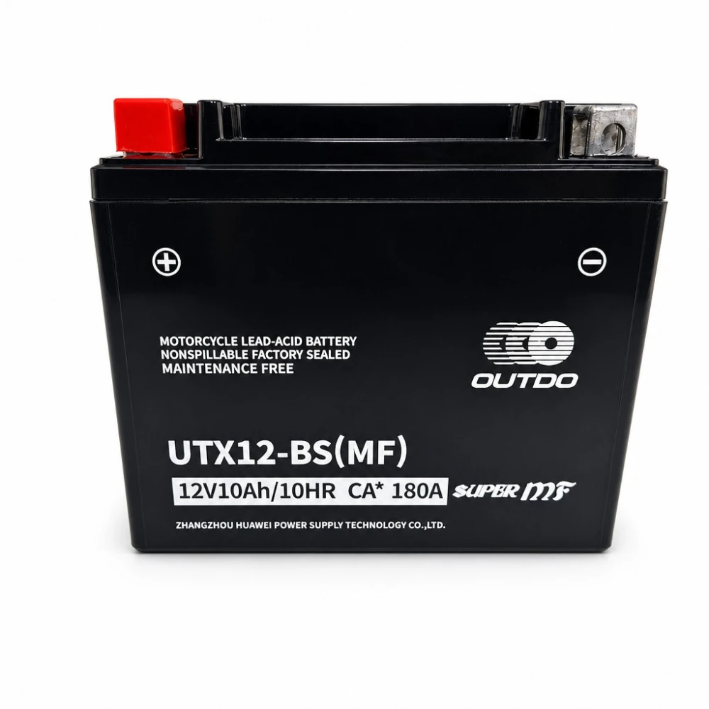 Μπαταρία Μοτό AGM 12V 10Ah OUTDO UTX12-BS(MF) - Συμβατή Yuasa YTX12-BS / GTX12-BS / ETX12-BS
