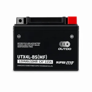 Μπαταρία Μοτοσυκλέτας AGM 12V 4Ah OUTDO UTX4L-BS(MF) - Συμβατή Yuasa YTX4L-BS / GTX4L-BS / ETX4L-BS