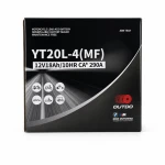 Μπαταρία Μοτό AGM 12V 18Ah OUTDO YT20L-4(MF) - Συμβατή Yuasa YTX20L-BS / GTX20L-BS / ETX20L-BS / Y50-N18L-A