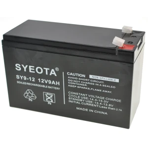 Επαναφορτιζόμενη μπαταρία μολύβδου 12V 9Ah SY9-12 για συναγερμούς, ζυγαριές και παιχνίδια