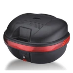 Universal 25L Ym-0998c motorcycle top case for 1 helmet, black helmet box