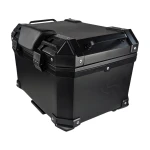Καθολικό top case μοτοσυκλέτας 36L με οσφυϊκή πλάτη και τετράγωνο ABS μαύρο