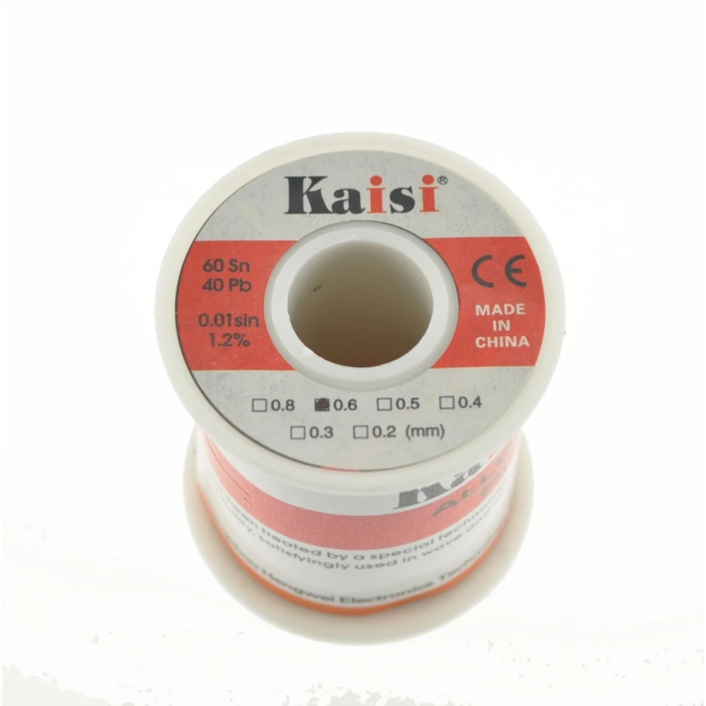 Κασσίτερος για κόλληση 0,6mm 150 gr Kaisi για ηλεκτρονικές εργασίες