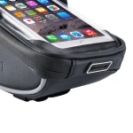 Bolsa para móvil bicicleta con pantalla táctil y tira reflectora lateral