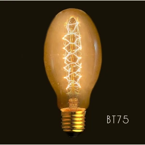 Λαμπτήρας νήματος Edison Vintage BT75 E27 40W για industrial διακόσμηση