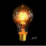 Λάμπα Edison vintage νήματος E27 40W A19b σπιράλ