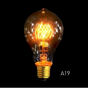 Λάμπα Edison vintage νήματος E27 40W A19b σπιράλ