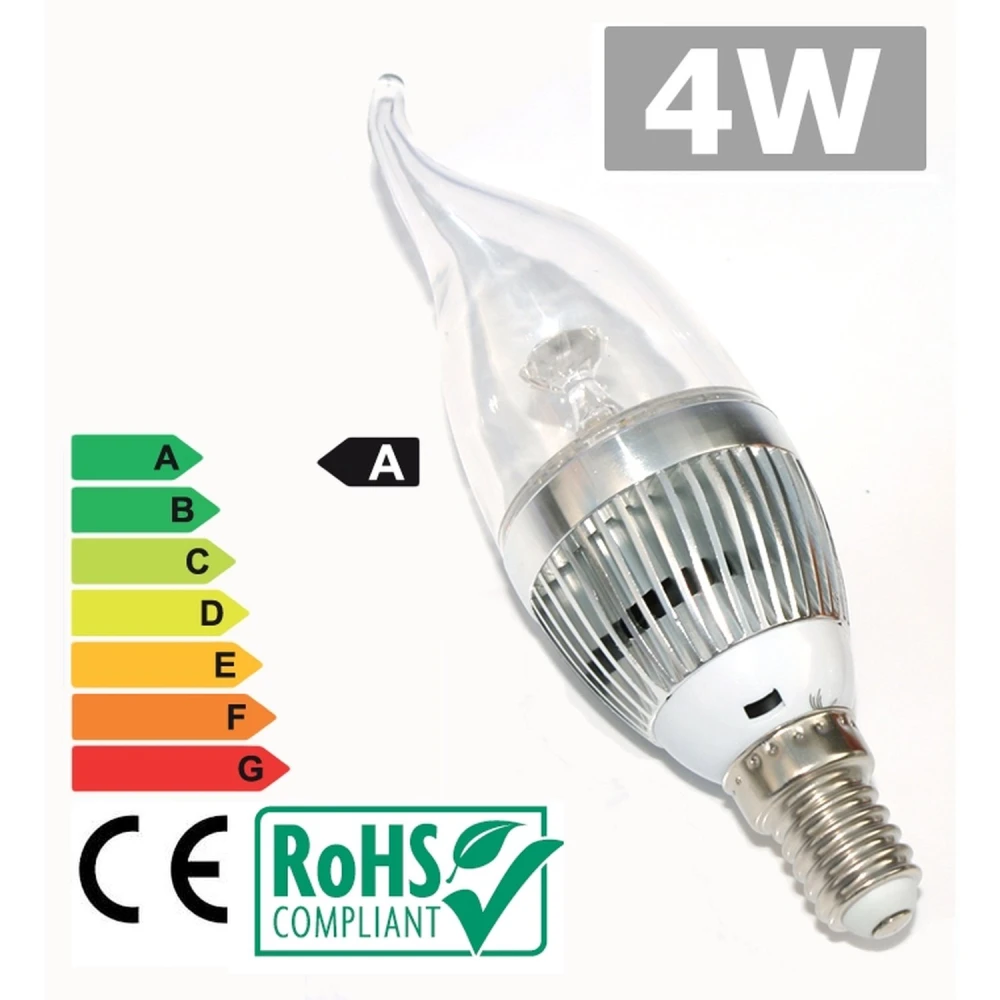 Λάμπα LED E14 4W 3300K θερμό φως για αποδοτικό και φυσικό φωτισμό