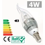 Λάμπα LED E14 4W 6500K Λευκό Φως Χαμηλής Κατανάλωσης
