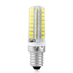 Vista frontal de Bombilla Led E14 5W 6500K Luz Brillante en fondo blanco