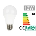Λάμπα LED E27 12W 3000K με ζεστό φως και χαμηλή κατανάλωση