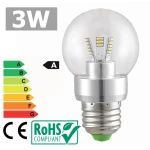 Λάμπα LED E27 3W 3300K θερμό φως με φωτισμό 360º