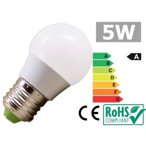 Λάμπα LED E27 5W 3300K ζεστό φως υψηλής ενεργειακής απόδοσης