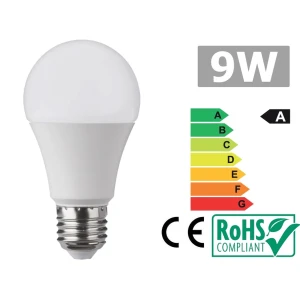 Λαμπτήρας LED E27 9W 6500K Λευκό Φως Υψηλής Απόδοσης YourLed