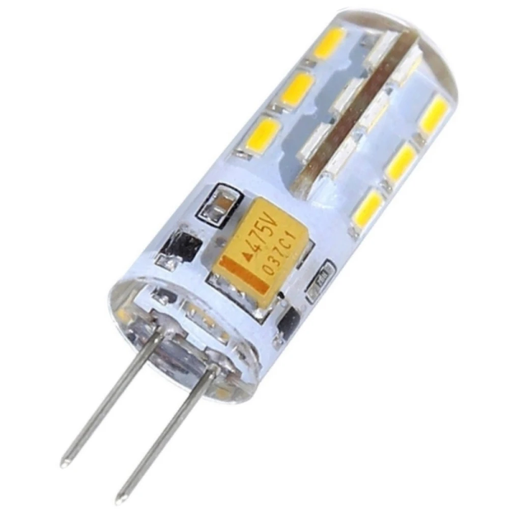 Vista lateral de Bombilla Led G4 2W 6500K Luz Brillante