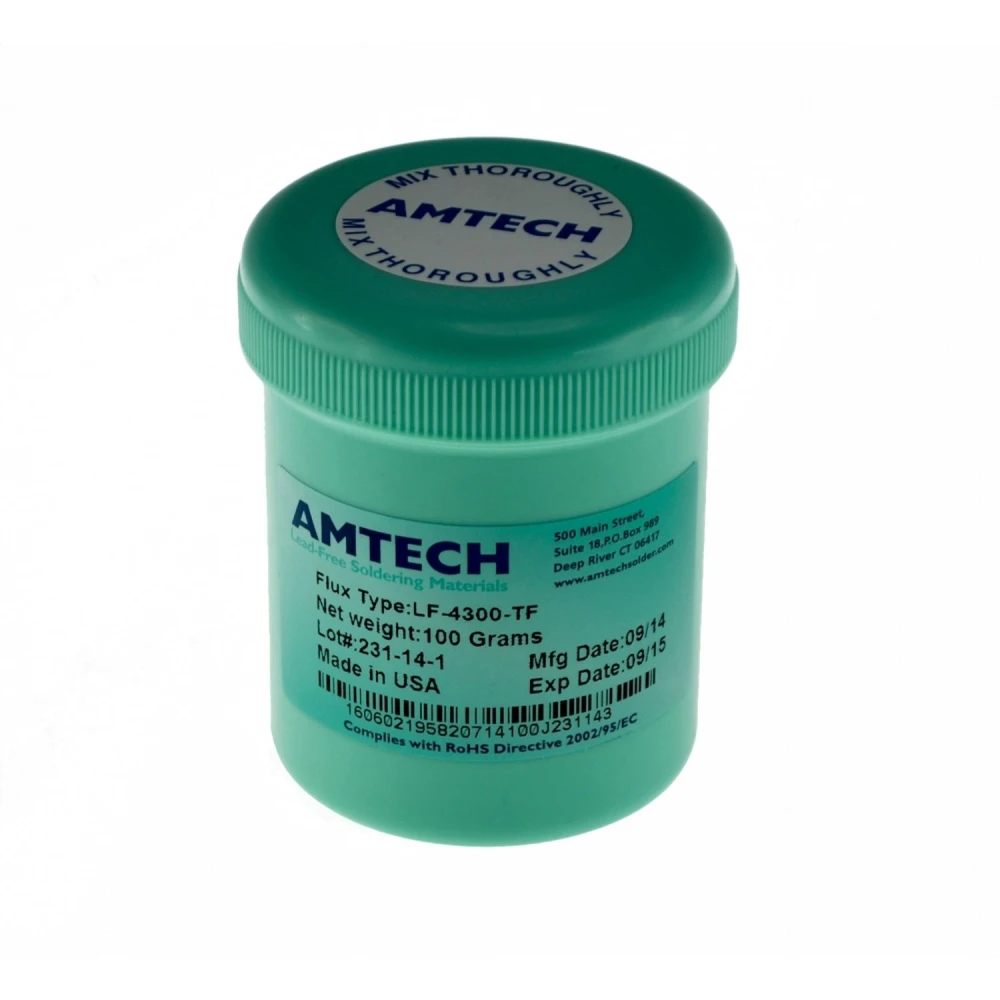 Αυθεντικό δοχείο 100cc Amtech LF-4300-TF flux για κόλληση