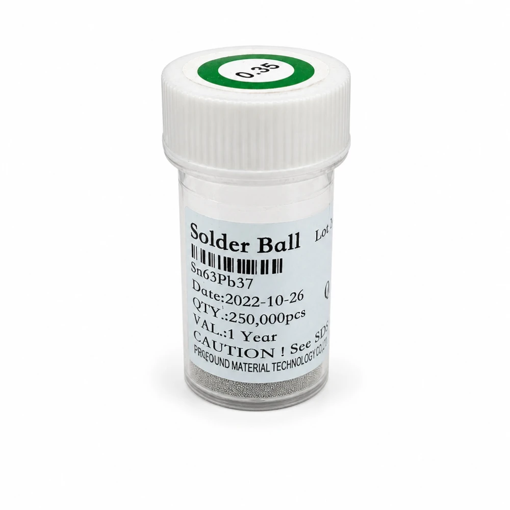 Βαζάκι κόλλας BGA με μόλυβδο 0,35mm 250.000 τεμάχια για συγκόλληση BGA
