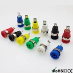 BS4302 Pack 2 Θηλυκοί Ακροδέκτες 4mm Κόκκινο-Μαύρο για Πίνακες